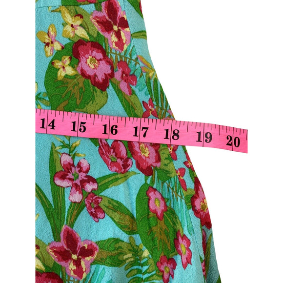Matilda Jane Coconut Girl Womens 8 Hawaii Print Sweetheart Halter Feminine Dress - Picture 11 of 12